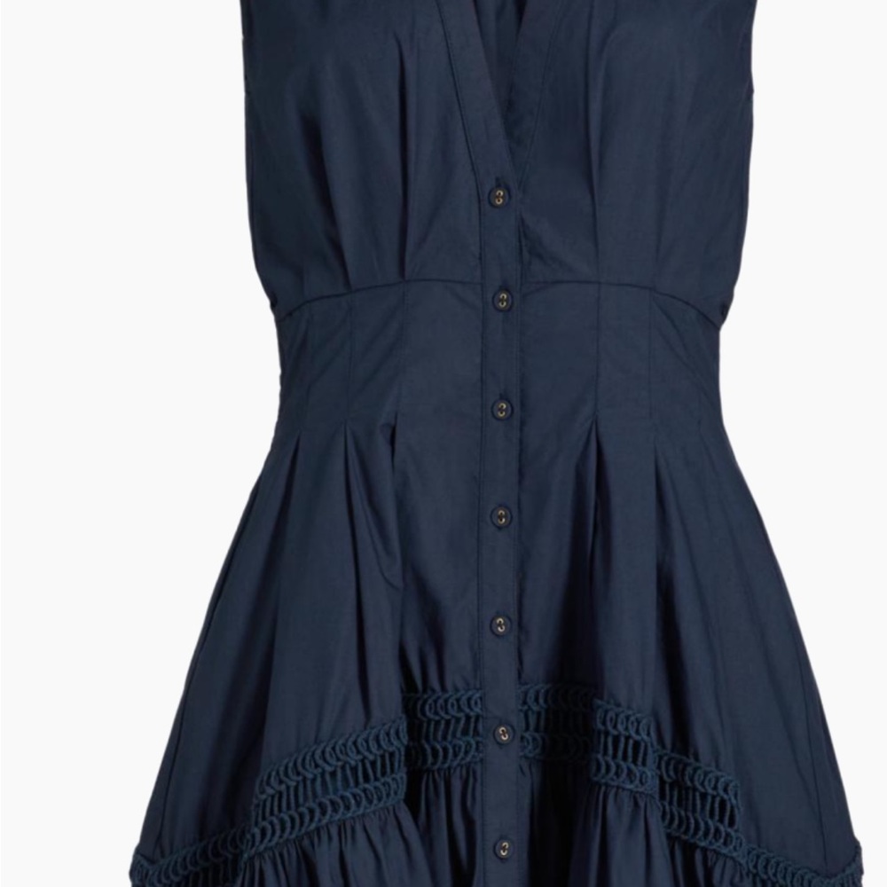 Ramy brook Eloisa Cotton Navy dress - Picture 3 of 4
